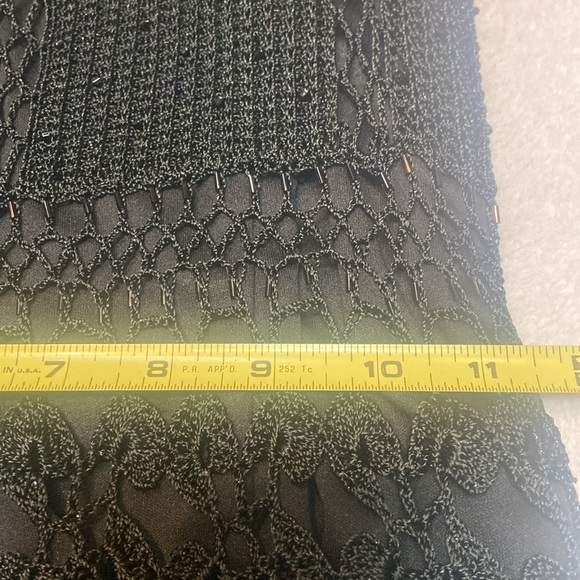 ETOILE Evening Collection Size M Black Crochet Dress NWT Needs Small Repair - Picture 12 of 16